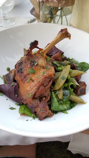 Duck Confit dish prepared by Jennifer Kupka