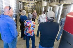 Susan Tipton giving an overview of the winemaking process