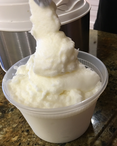 Frozen White Wine Yogurt